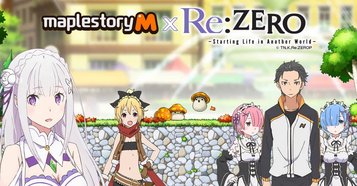 First-Ever MapleStory M Crossover Arrives with Popular Anime Series Re:ZERO!