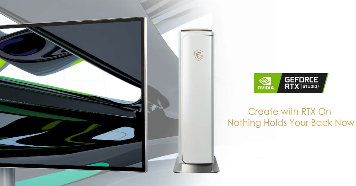 CREATE WITH RTX – PRESTIGE P100 SERIES CERTIFIED BY NVIDIA RTX STUDIO