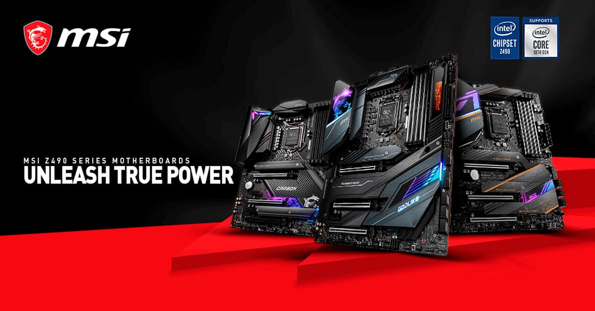 Unleash True Power With MSI Z490 Series Motherboards