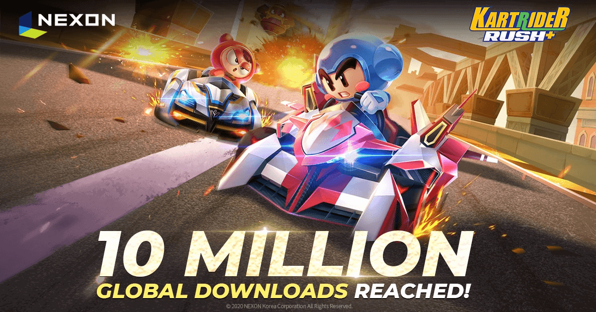 KartRider Rush+ Surpasses 10 Million Global Downloads Within Two Weeks!