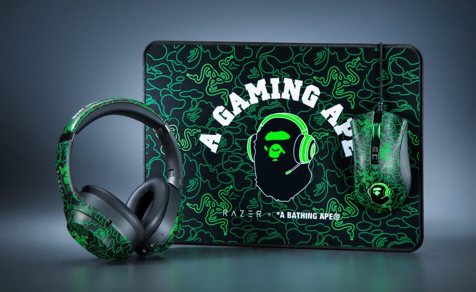 BRAND GIANTS RAZER AND BAPE COLLABORATE ON LIMITED COLLECTION NAMED ‘A GAMING APE’