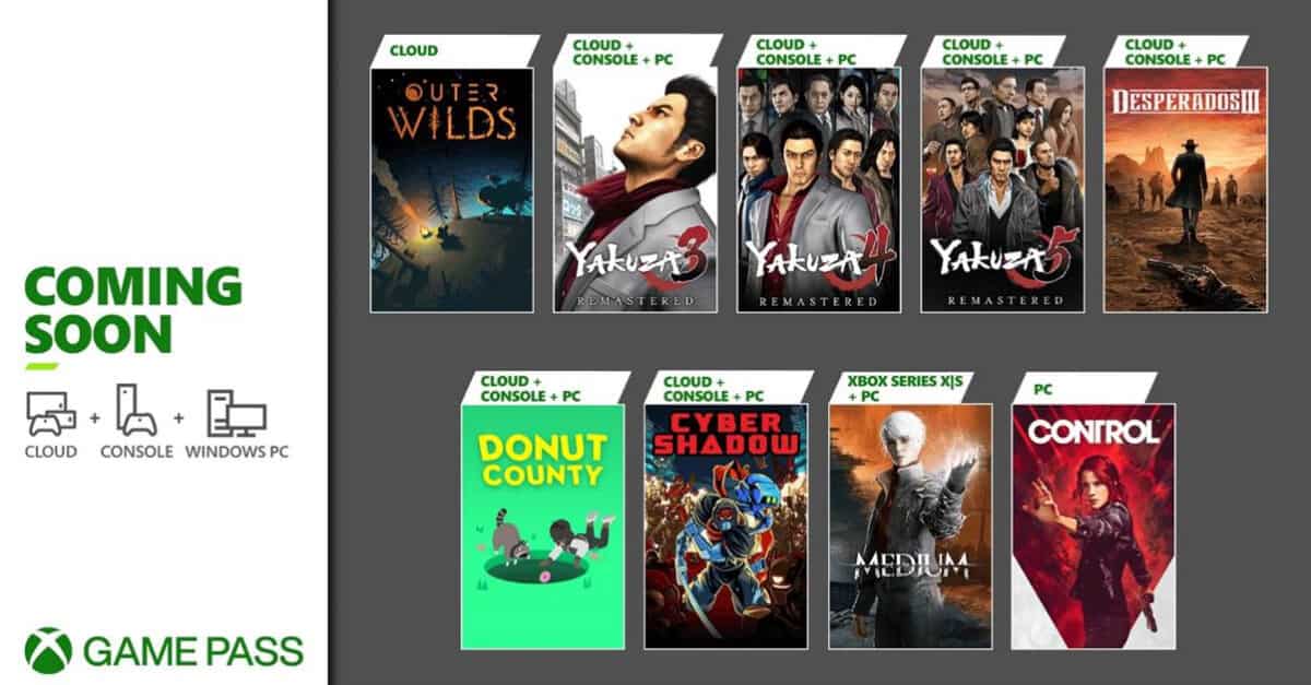 Coming Soon to Xbox Game Pass: Yakuza Remastered Collection, The Medium, and More