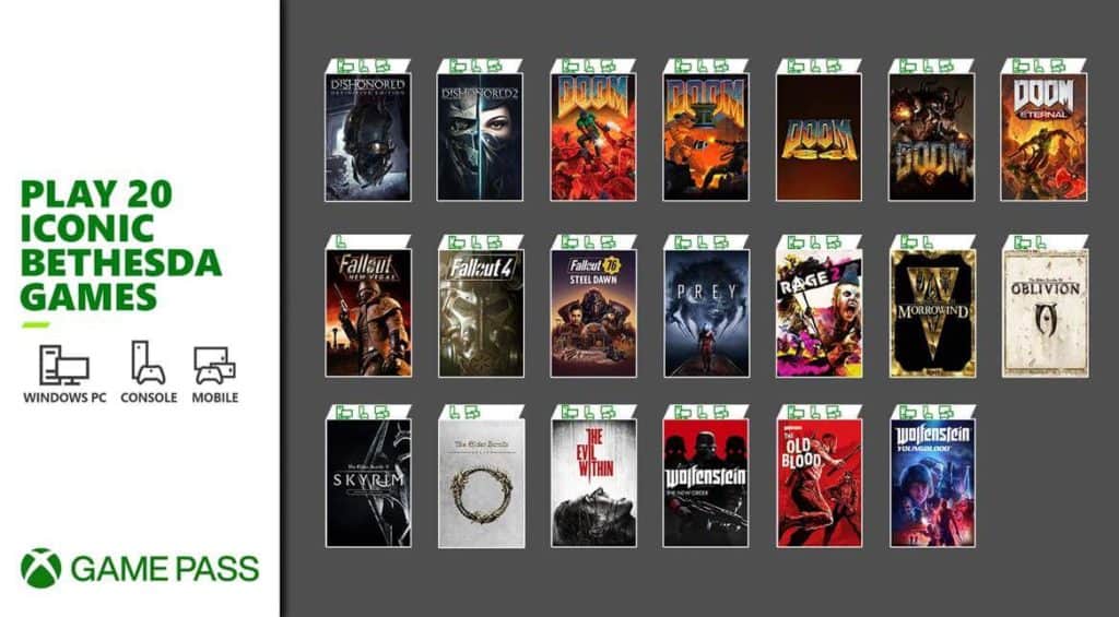 20 Bethesda Games from the World’s Most Iconic Franchises Available in Xbox Game Pass