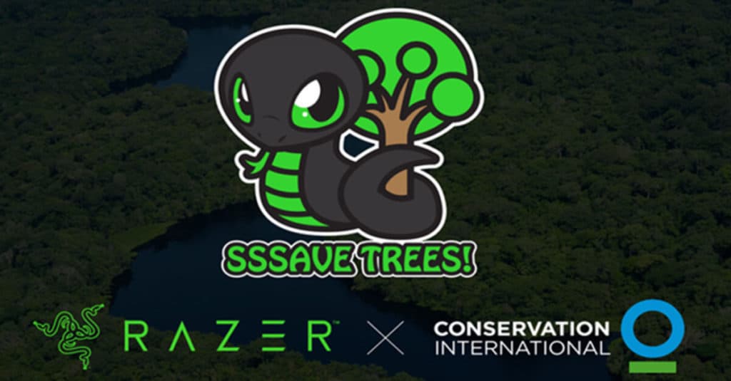 Razer and the global gaming community push to save one million trees with Sneki Snek