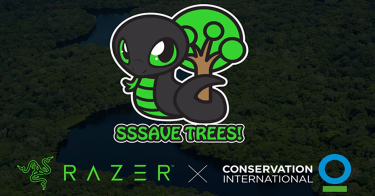 Razer & the global gaming community push to save one million trees with Sneki Snek
