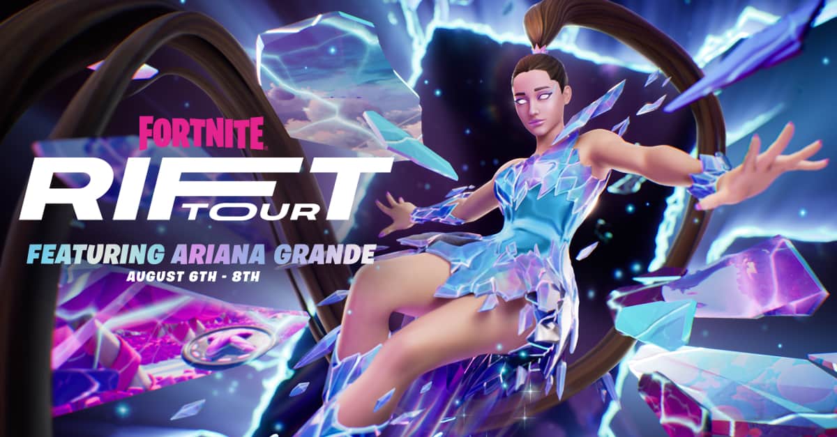 Ariana Grande headlines Fortnite’s Rift Tour 7 to 9 August