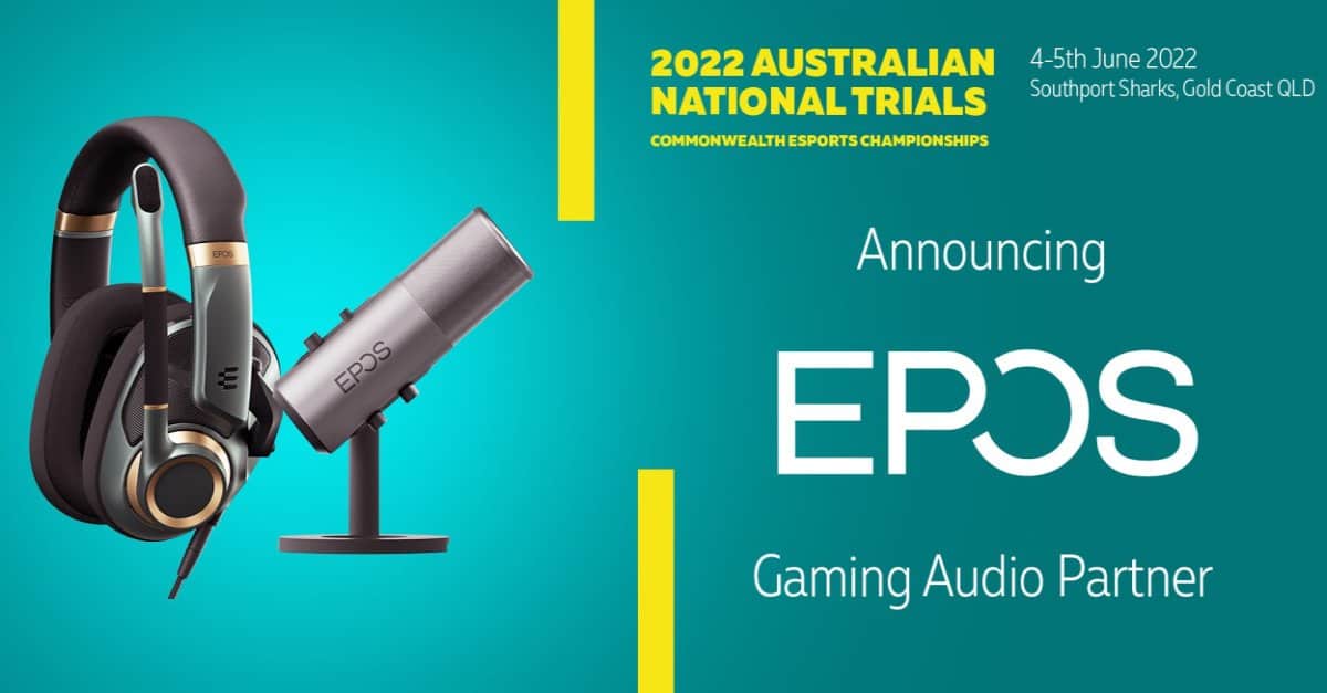 EPOS PARTNERS WITH AUSTRALIA’S COMMONWEALTH GAMES ESPORTS TEAM