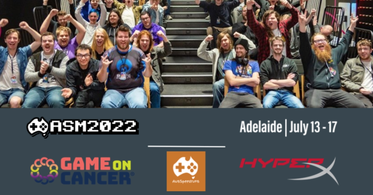 Australian Speedrun Marathon (ASM2022) Commences July 13th Supporting Game On Cancer