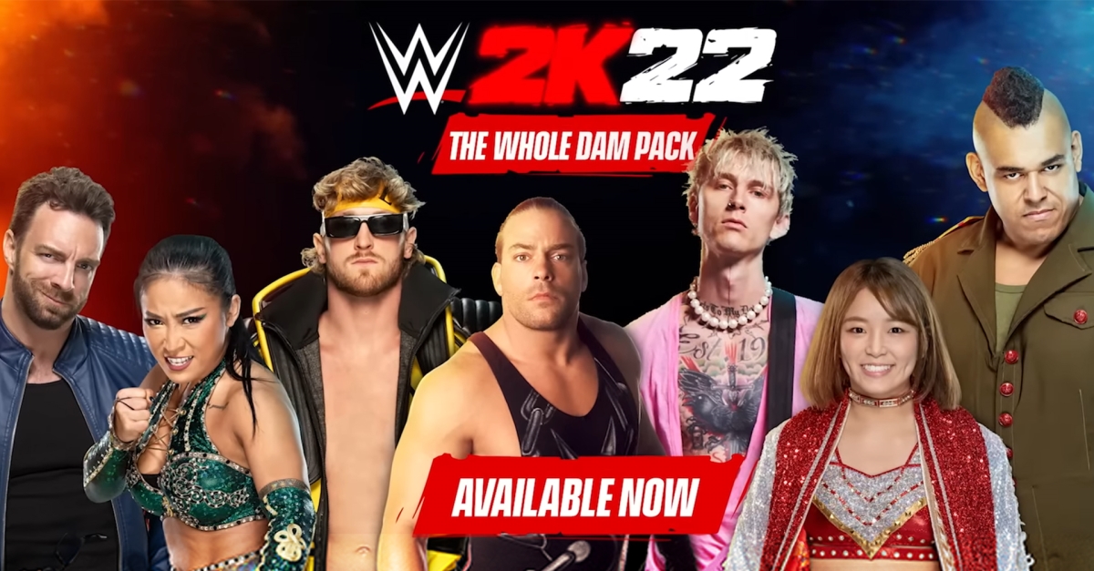 WWE 2K22 – The Whole Dam Pack featuring Machine Gun Kelly Available Now