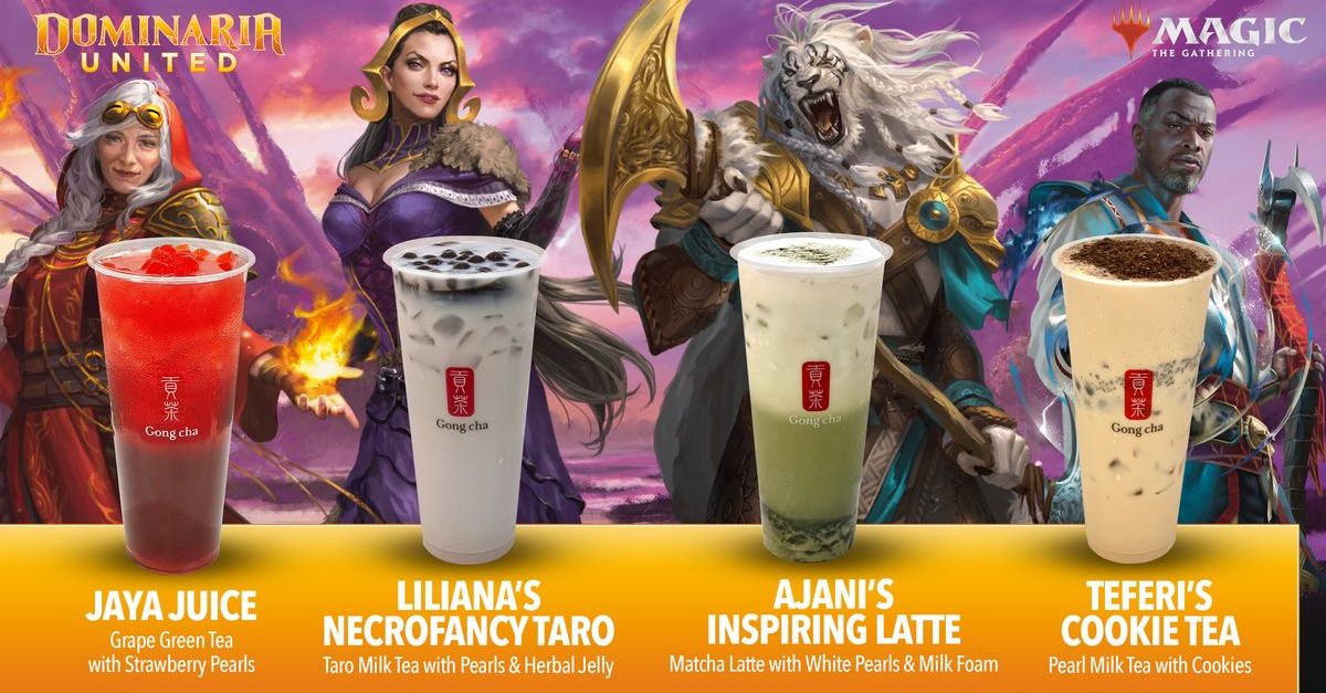 Magic collabs with Gong cha for Dominaria United