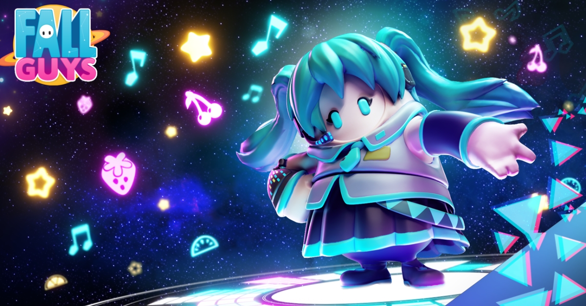Virtual singer Hatsune Miku takes main stage in the Fall Guys Blunderdome