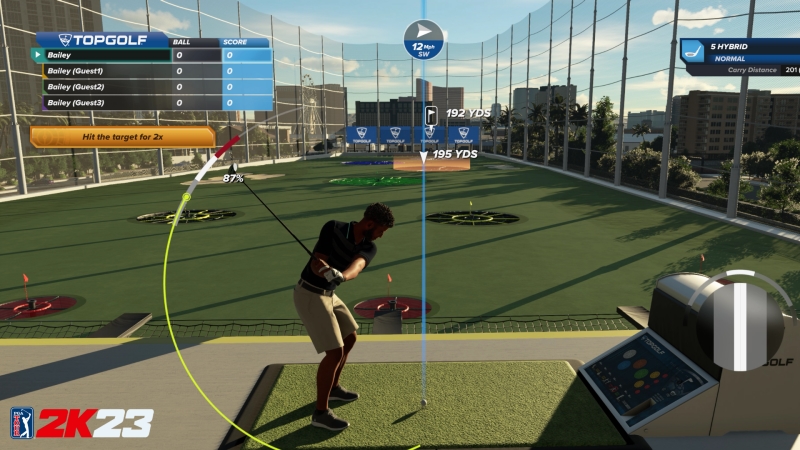 PGA Tour 2K23 - Partnership with Top Golf