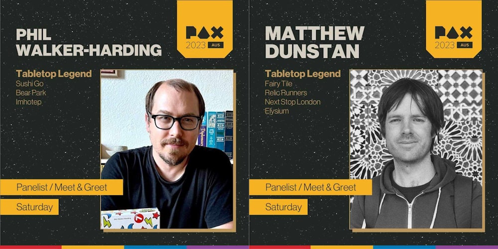 PAX Australia: Boardgame Legends Phil Walker-Harding & Matthew Dunston