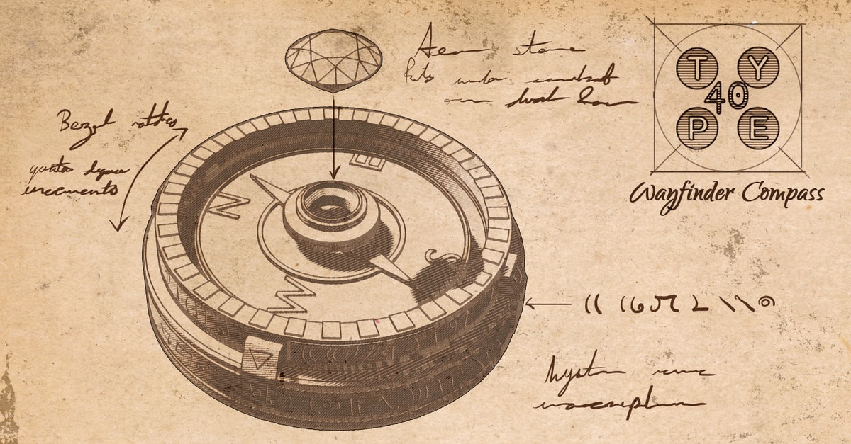 Navigating Golarion: The Wayfinder Compass by Paizo and TYPE40!