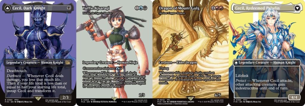 Cecil Dark Knight EN MISEI ITO 0060 MTGFIN CptBonus TETSUYA NOMURA 0012 MTGFIN AmanoArt YOSHITAKA AMANO Cecil Redeemed Paladin MISEI ITO First Look at Magic: The Gathering —FINAL FANTASY