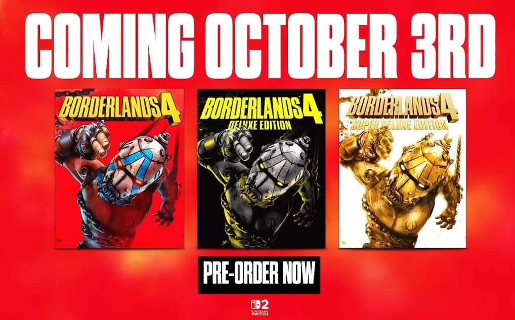 Borderlands 4 Coming to Nintendo Switch 2 on October 3