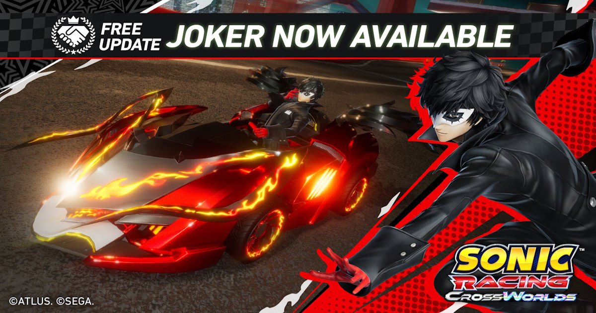 Sonic Racing: CrossWorlds Free Joker Content Drop Officially Available!