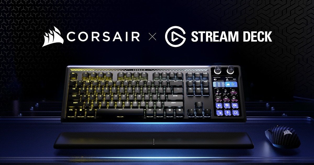 CORSAIR Introduces First Gaming Keyboard with Built-In Stream Deck Controller
