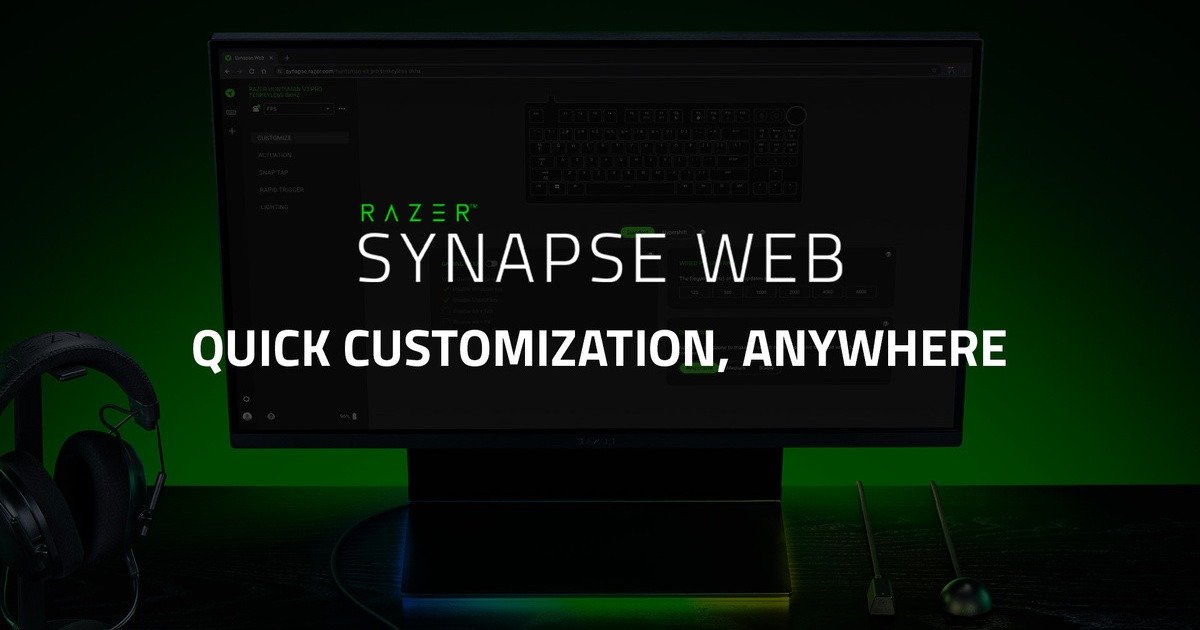 Razer Launches Synapse Web Beta: Instant Browser-based Control For Gamers On The Go