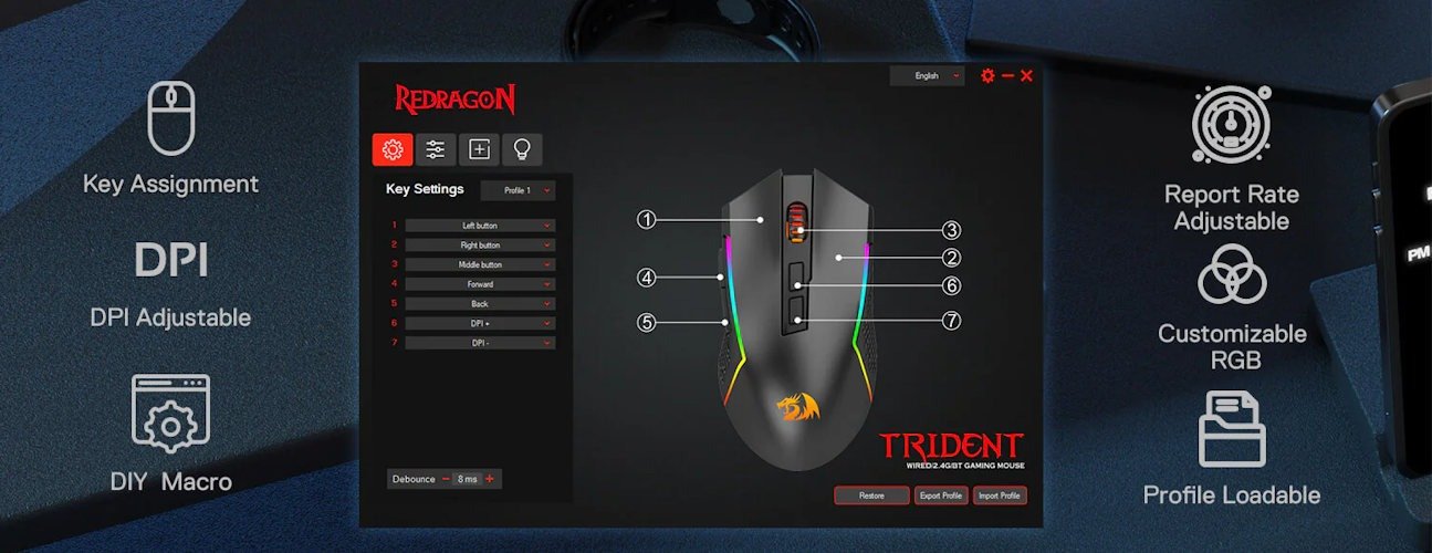 Redragon’s Quiet Overachiever: The Trident Pro Mouse