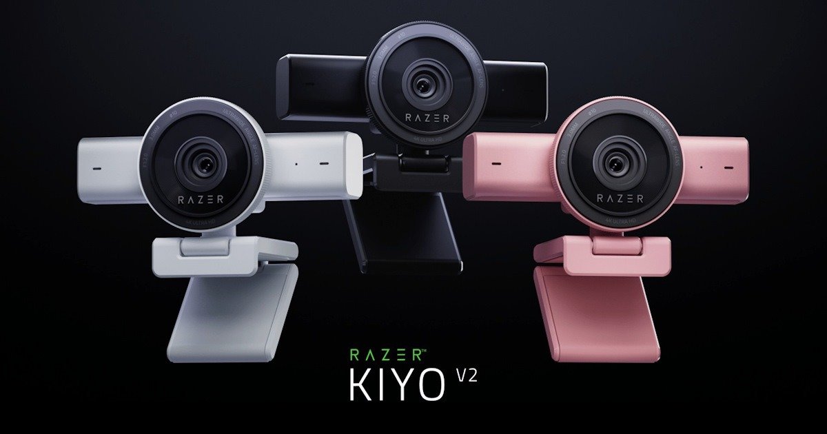 Razer Kiyo V2: 4K With AI. Now In Quartz And White