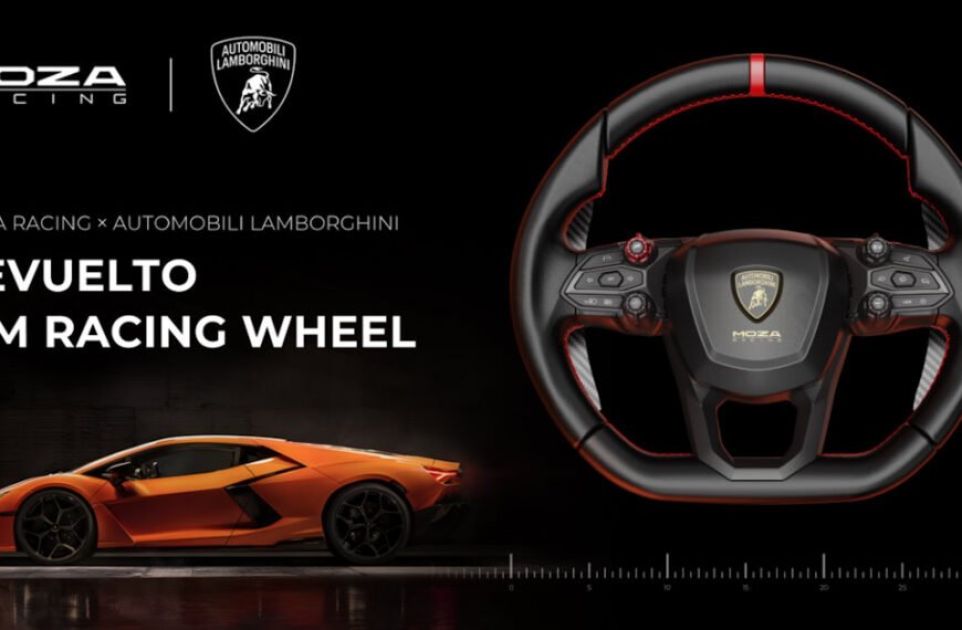 Moza Racing Launches Licensed Lamborghini Revuelto Steering Wheel In Australia