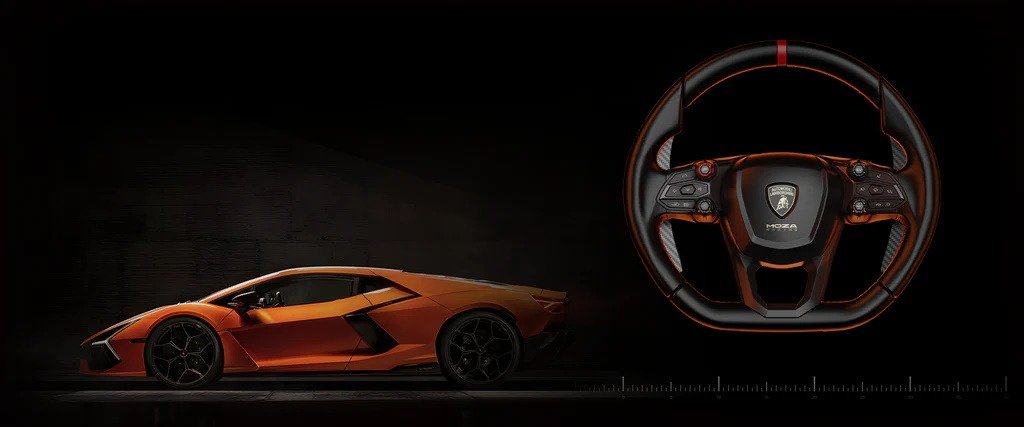 Moza Racing Launches Licensed Lamborghini Revuelto Steering Wheel In Australia