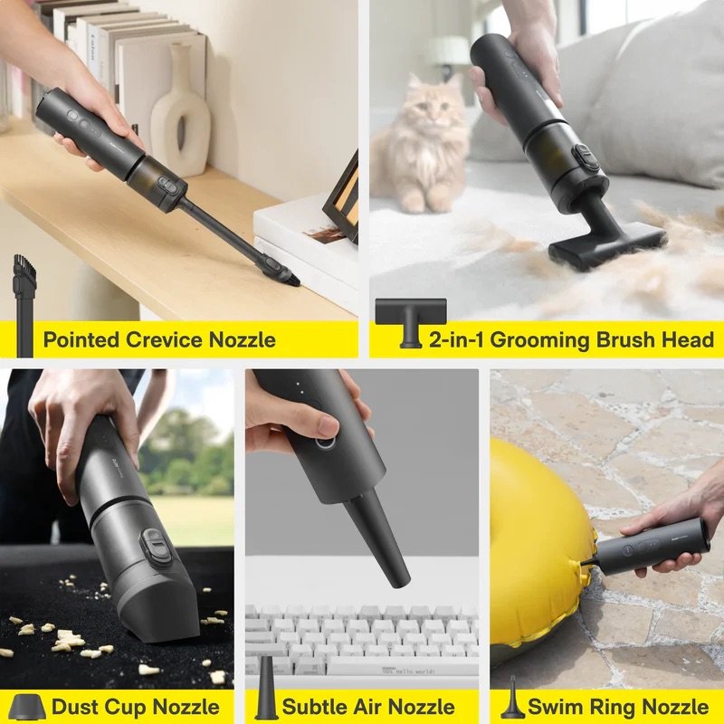 HOTO AutoCare Air Duster & Vacuum — Tiny but Mighty!