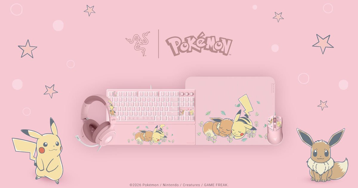 Razer Brings The Pikachu & Eevee Collection To Life