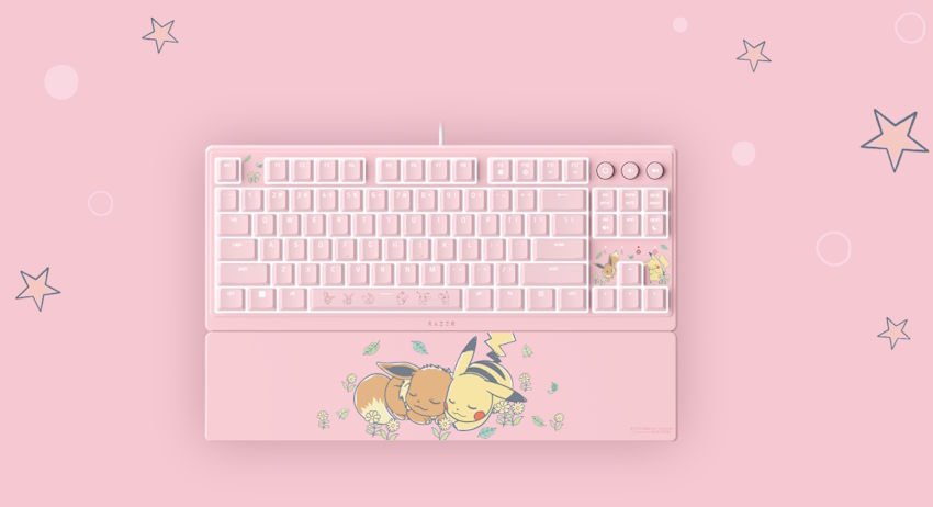 Keyboard Razer Ornata V3 Tenkeyless – Pikachu Eevee 1536x864 1