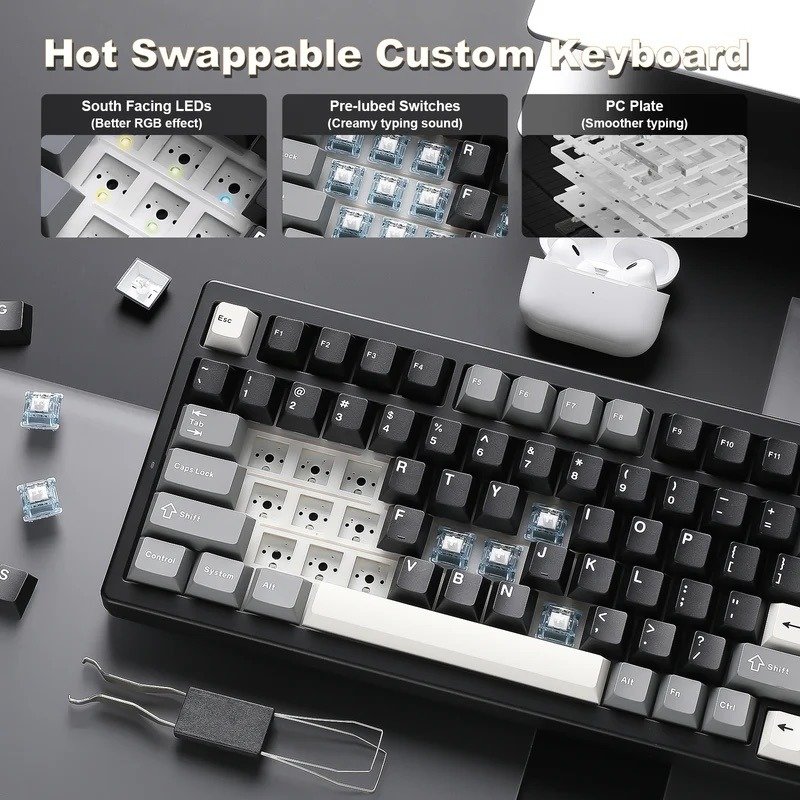 Yunzii IF99 13 The Yunzii IF99 QMK/VIA Mechanical Keyboard – A Premium, "Creamy" Full-Size Contender