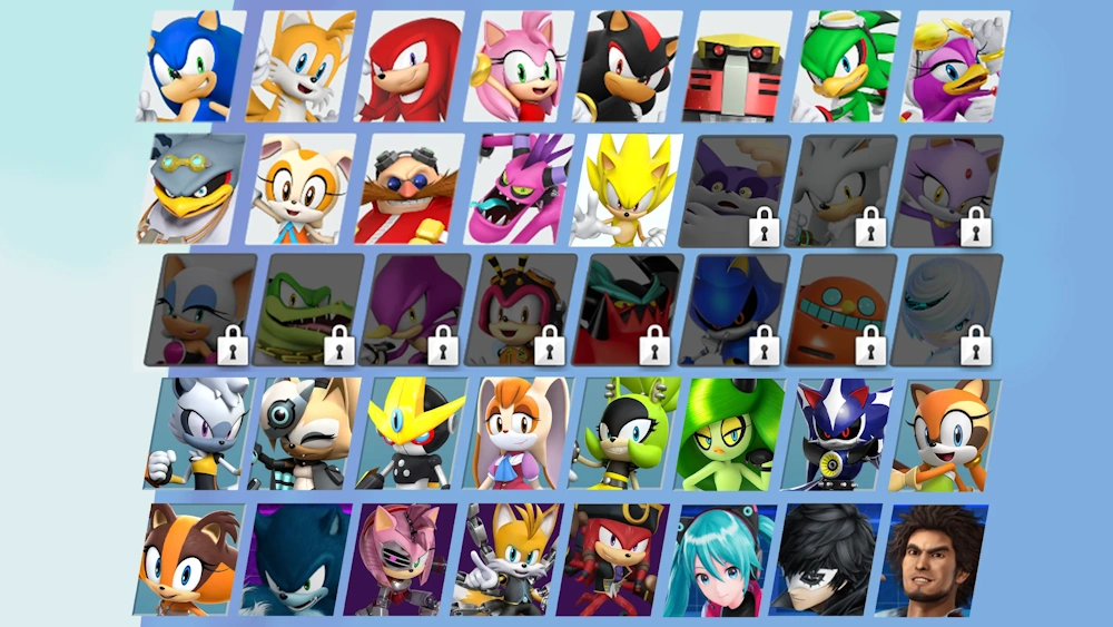 sonic racing crossworlds full roster prediction no season v0