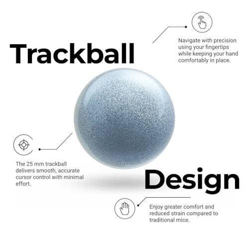 Keychron Nape Pro Wireless Trackball Mouse Trackball Design