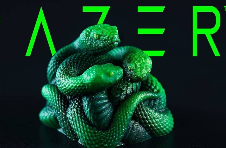 Razer Unveils The Artisan Keycap - Triple-Headed Snake Edition