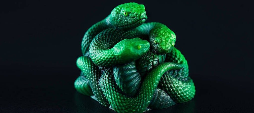 o II Razer Unveils The Artisan Keycap - Triple-Headed Snake Edition
