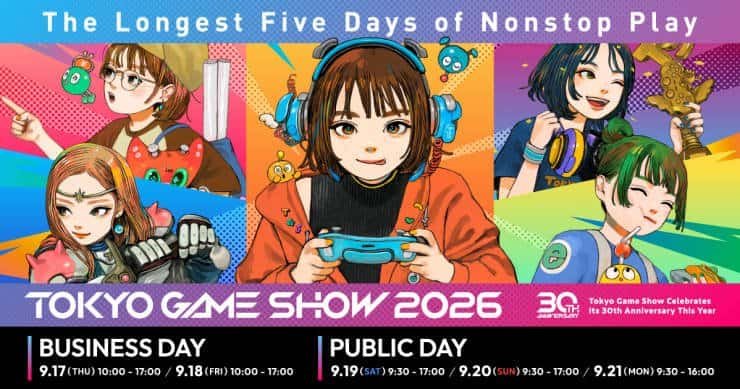 Tokyo Game Show 2026 Celebrates 30 Years With Web Portal Launch, Creators Lounge, and Global Ambassadors
