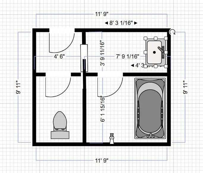 Japanese Bathroom Plan