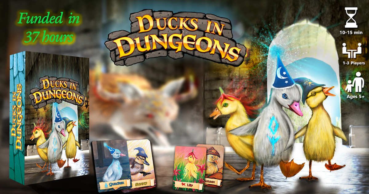 Ducks in Dungeons Takes Flight on Kickstarter with a Cosy Card Game Adventure for Players of All Ages